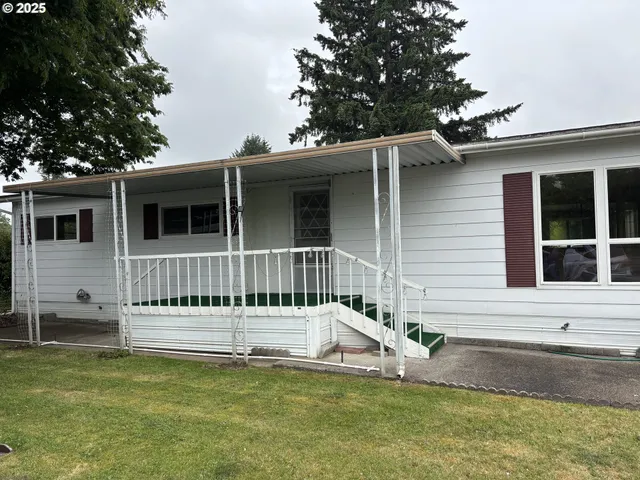a front view of a house with porch