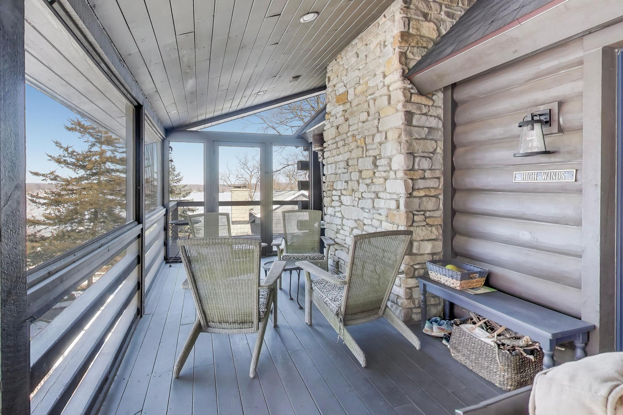 N1842 Highland Road Linn, WI 53147 - Photo 7 of 37 Screened in Porch