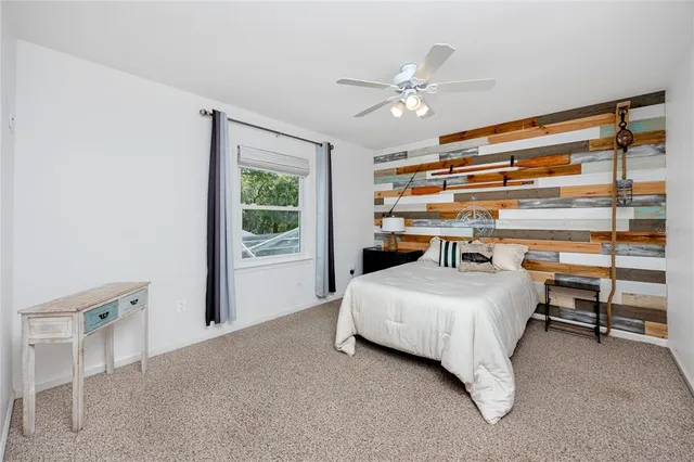 a house with trees in front of it