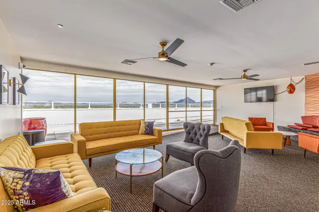 a view of a city from a terrace