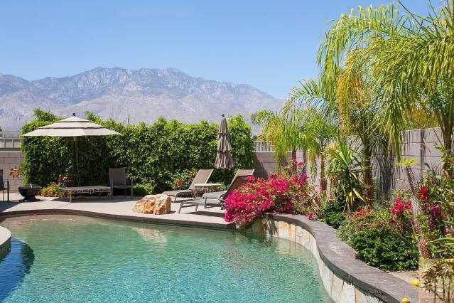 68130 Perlita Road Cathedral City, CA 92234 - Photo 16 of 19 a garden view with a seating space