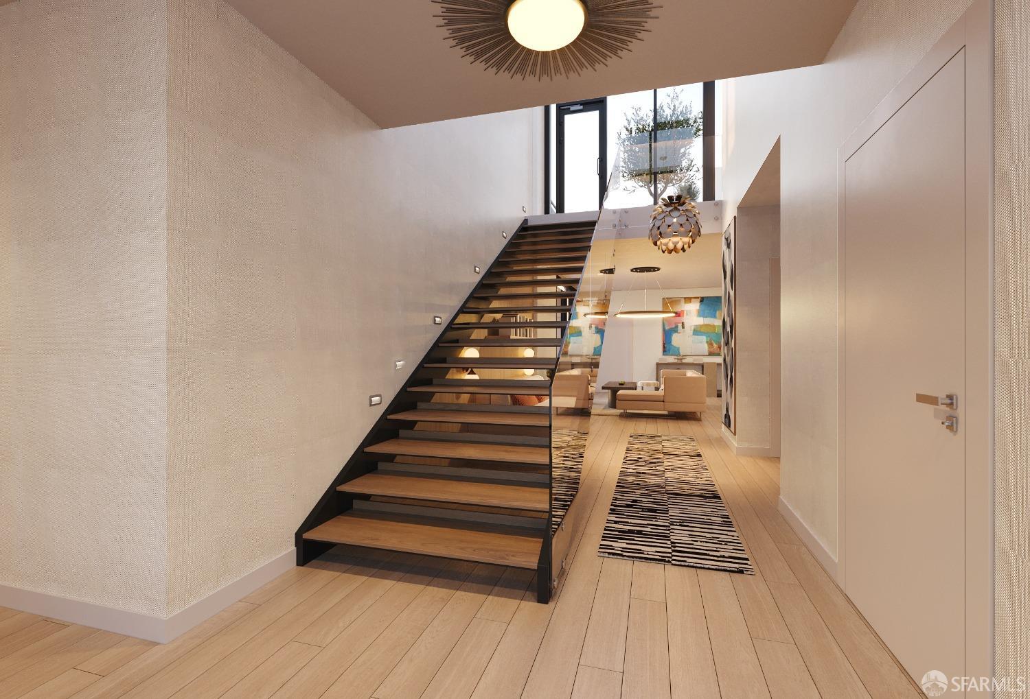 2177 3rd Street, Unit 721 San Francisco, CA 94107 - Photo 19 of 27 a view of entryway and hall with wooden floor