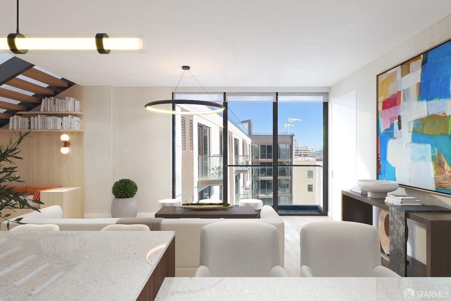 2177 3rd Street, Unit 721 San Francisco, CA 94107 - Photo 22 of 27 a bedroom with furniture and a large mirror