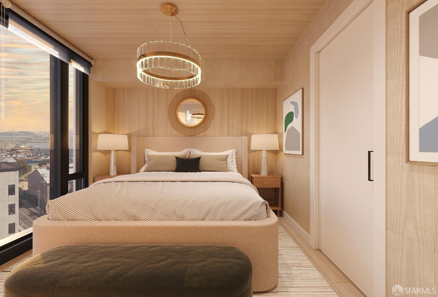 2177 3rd Street, Unit 721 San Francisco, CA 94107 - Photo 23 of 27 a bedroom with a bed and a window