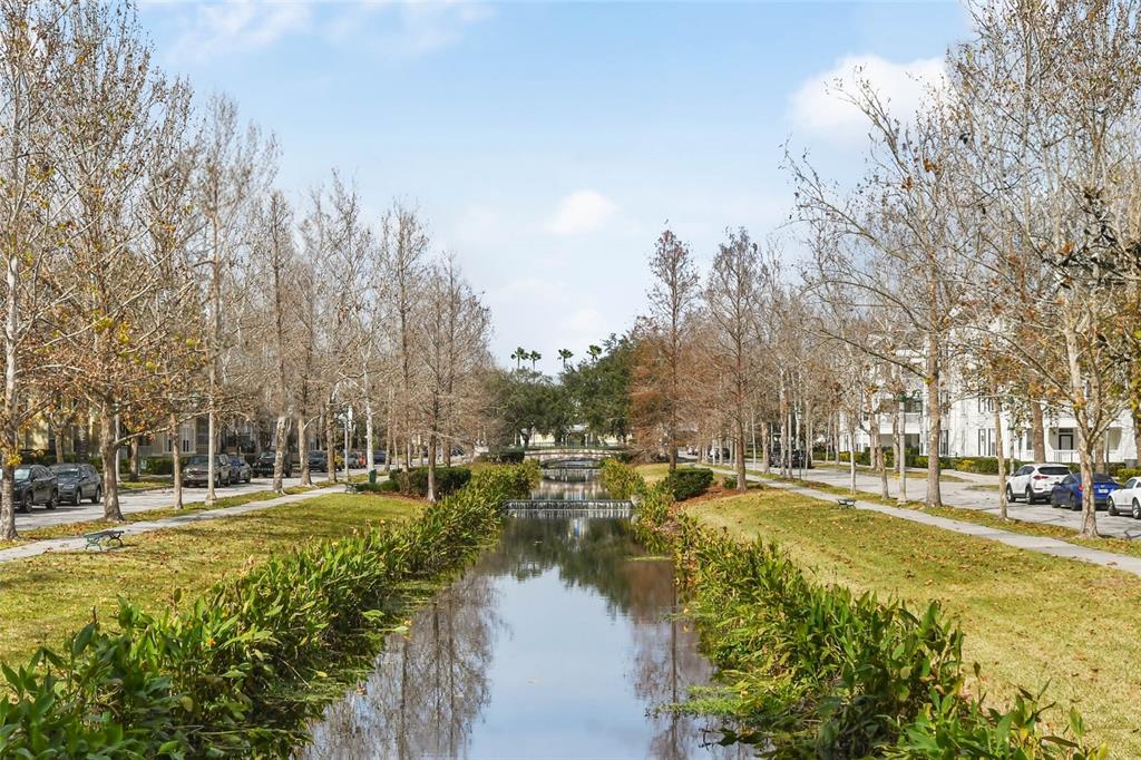 600 Market Street, Unit 340 Celebration, FL 34747 - Photo 34 of 35 a view of a yard with swimming pool and trees