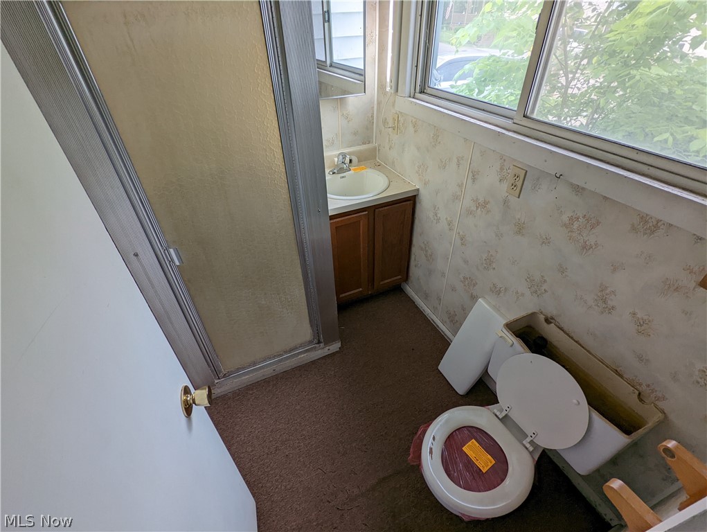 308 Thomas Road Lisbon, OH 44432 - Photo 7 of 13 Bathroom with vanity and toilet