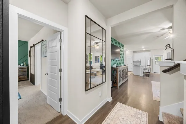 a view of a living room