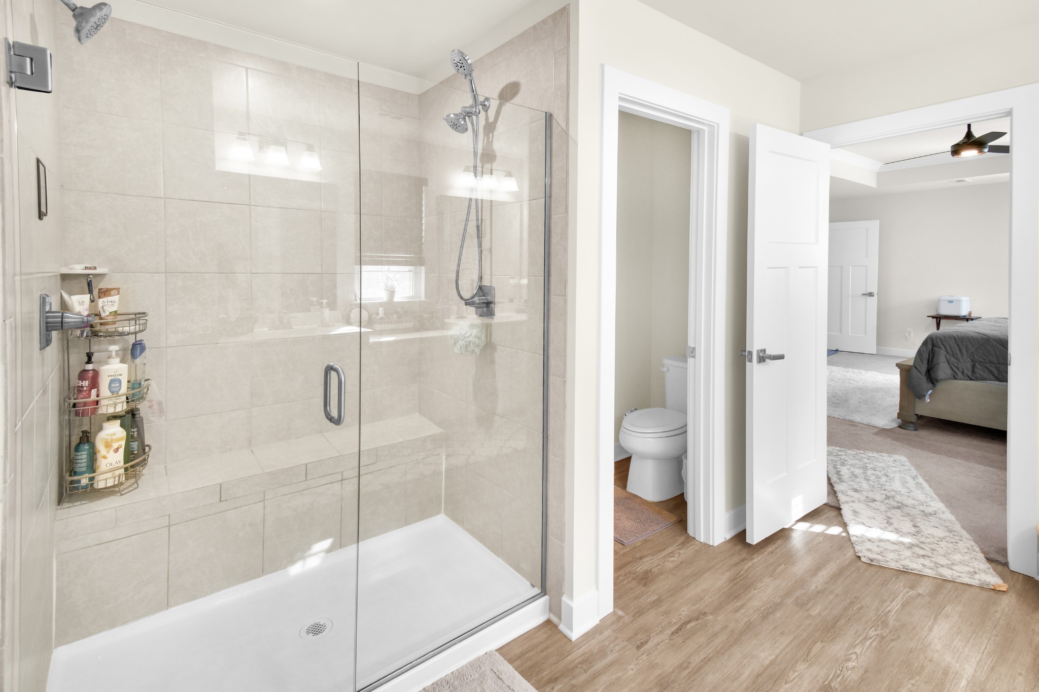 1094 Watermark Way Mount Juliet, TN 37122 - Photo 16 of 29 a bathroom with a glass shower door