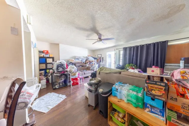 a room with furniture