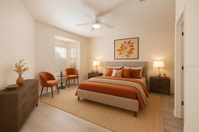 a view of a backyard with a garden