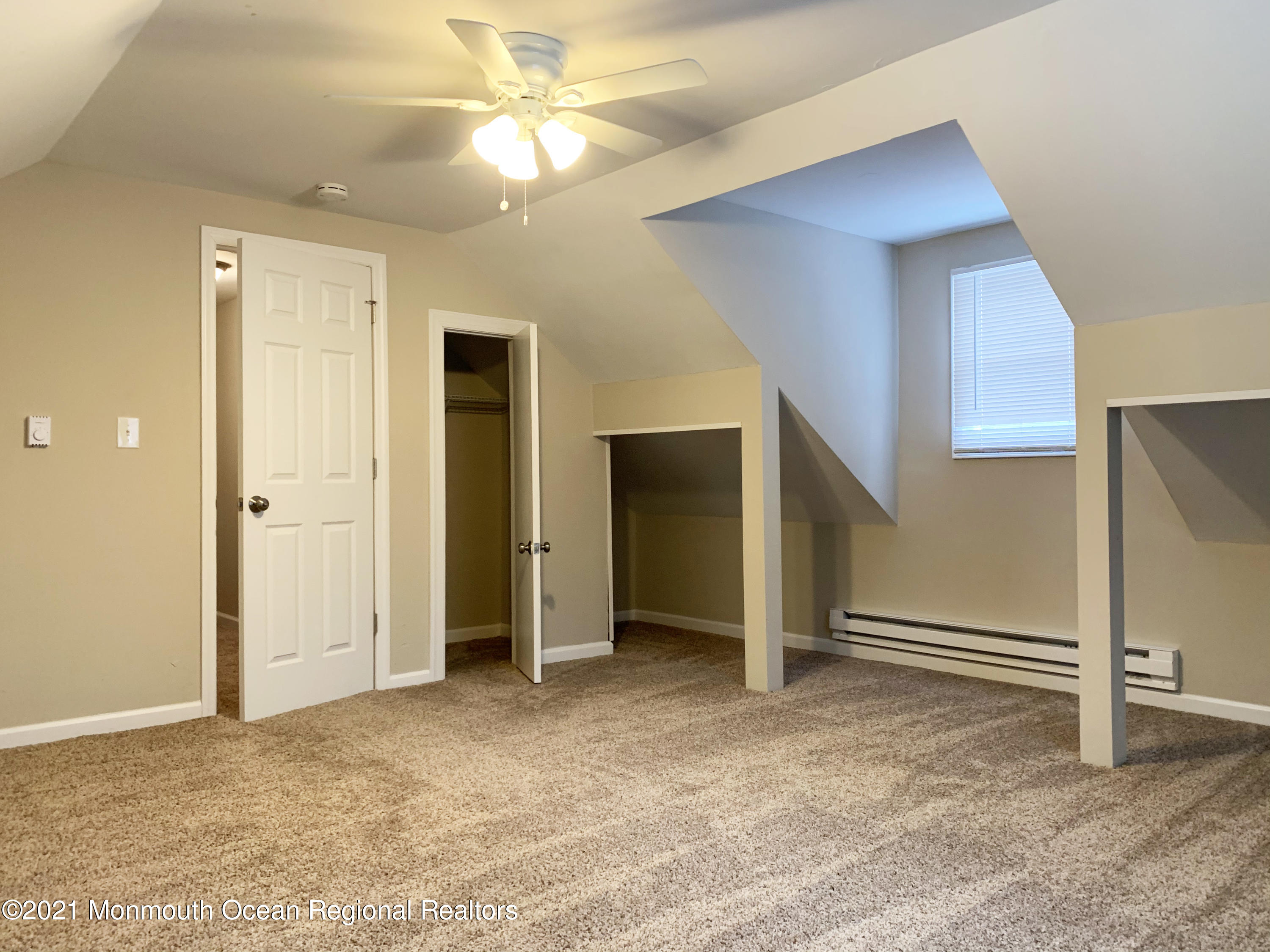 88 W Road Tuckerton, NJ 08087 - Photo 22 of 25 an empty room with closet and a ceiling fan