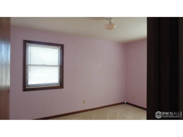 a open space with a window