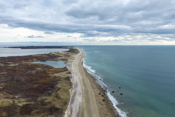 a view of an ocean beach