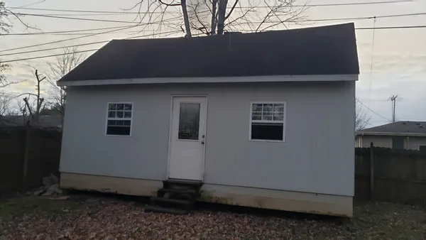 a side view of a house