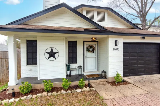 a front view of a house