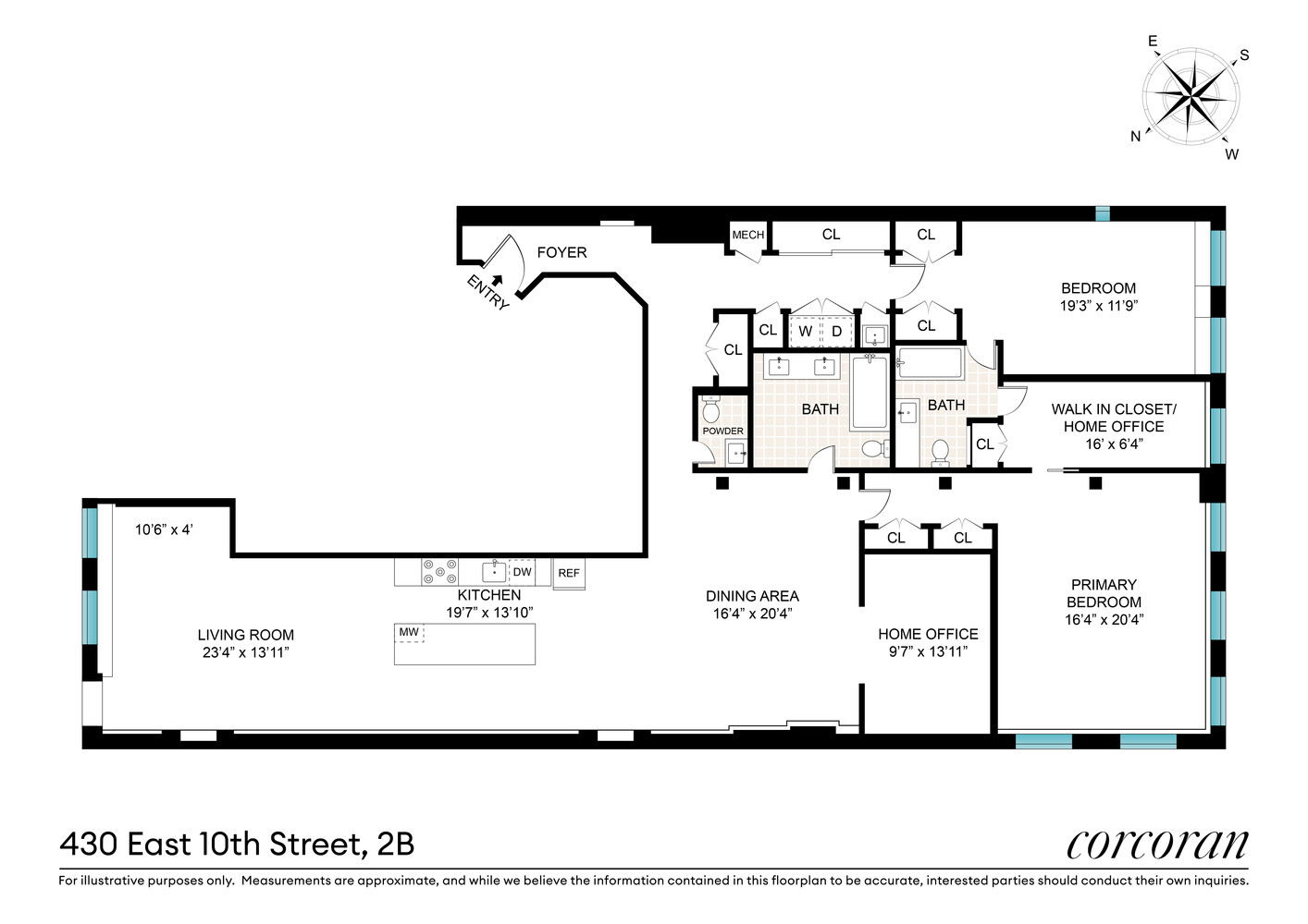 430 East 10th Street, Unit 2B Manhattan, NY 10009 - Photo 9 of 9 a picture of a black and white photo