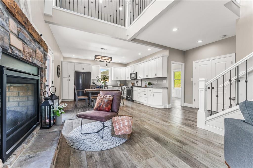 2460 Chapel Road Beaver, PA 15009 - Photo 7 of 42 a living room with furniture and kitchen view