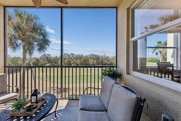 a view of an ocean and city