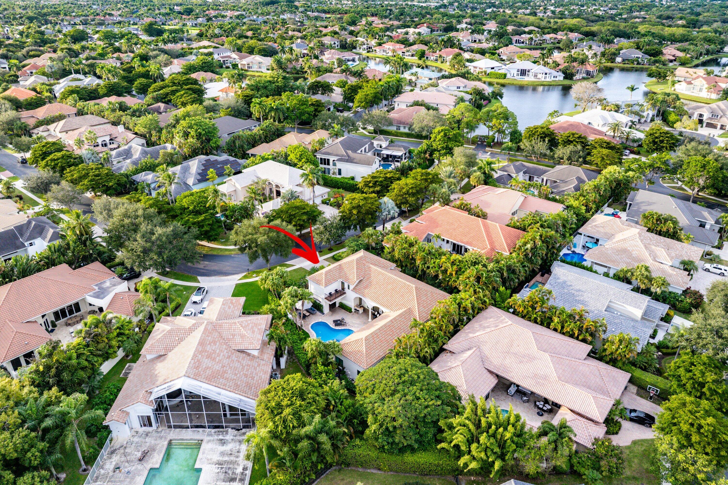 6026 Northwest 31st Way Boca Raton, FL 33496 - Photo 58 of 61 an aerial view of residential houses with outdoor space