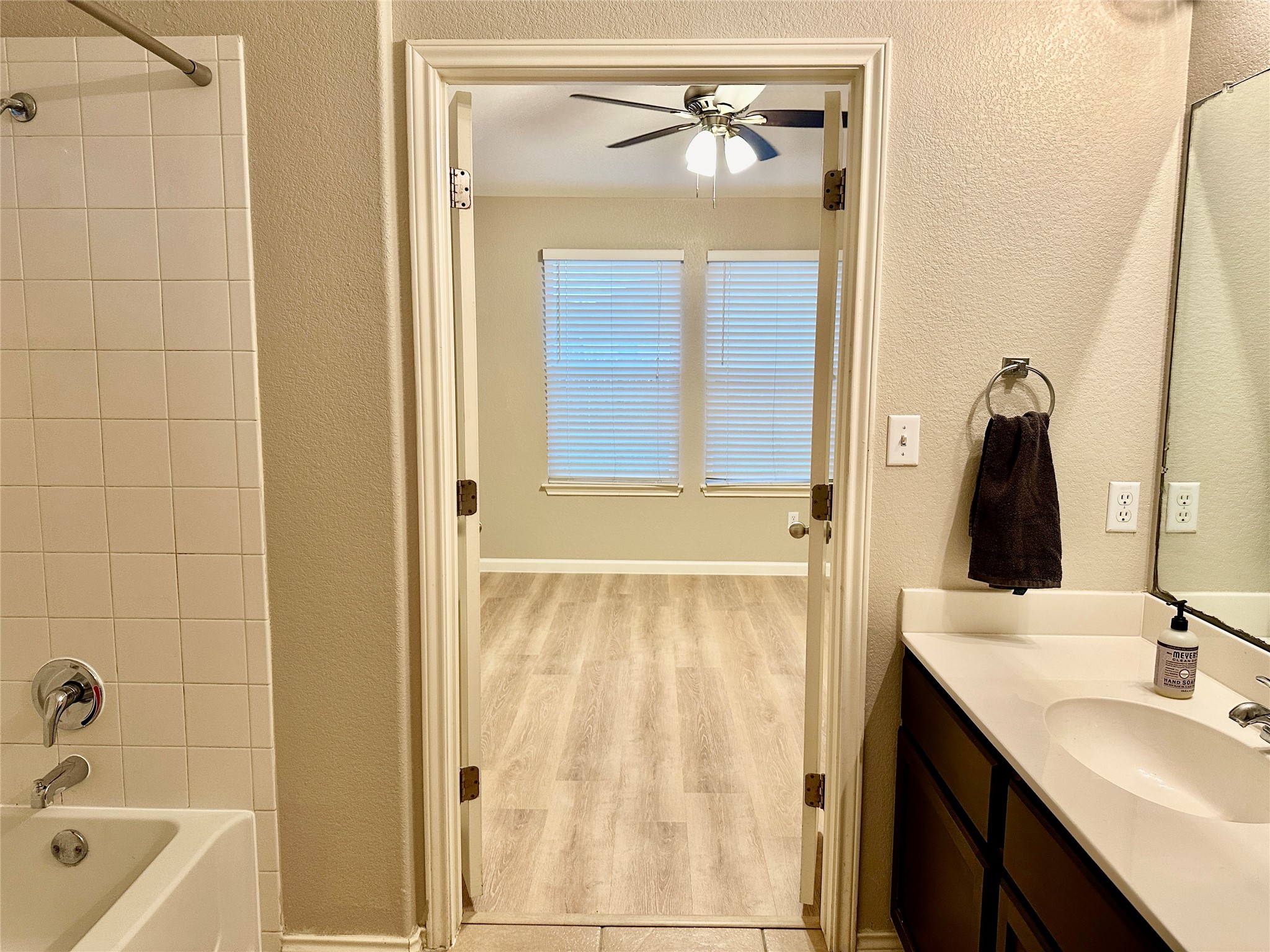 207 Dragon Ridge Road Buda, TX 78610 - Photo 25 of 38 Main bathroom, view from the walk in closet