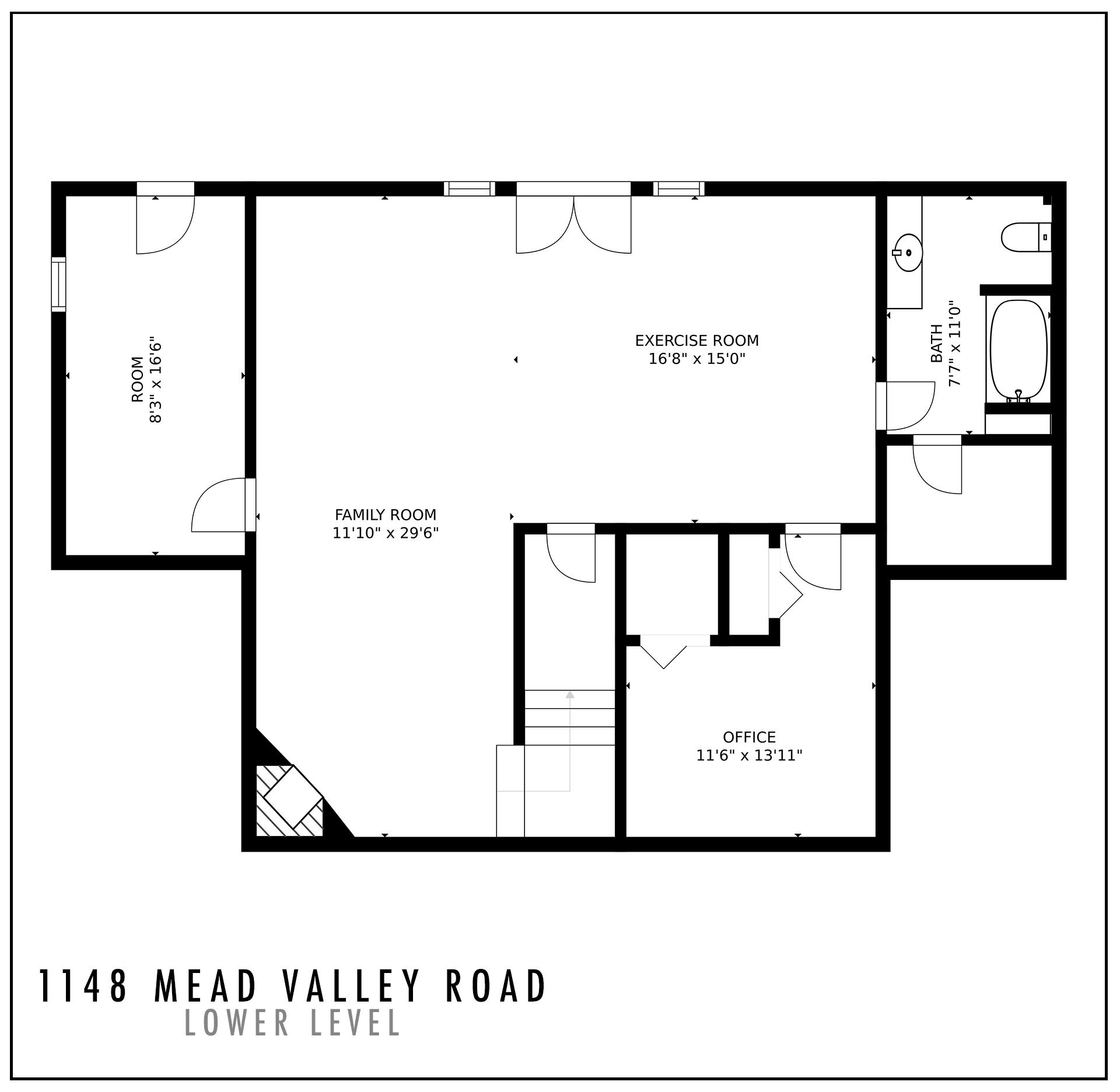 1148 Mead Valley Road Moneta, VA 24121 - Photo 43 of 45 Floorplan-lower