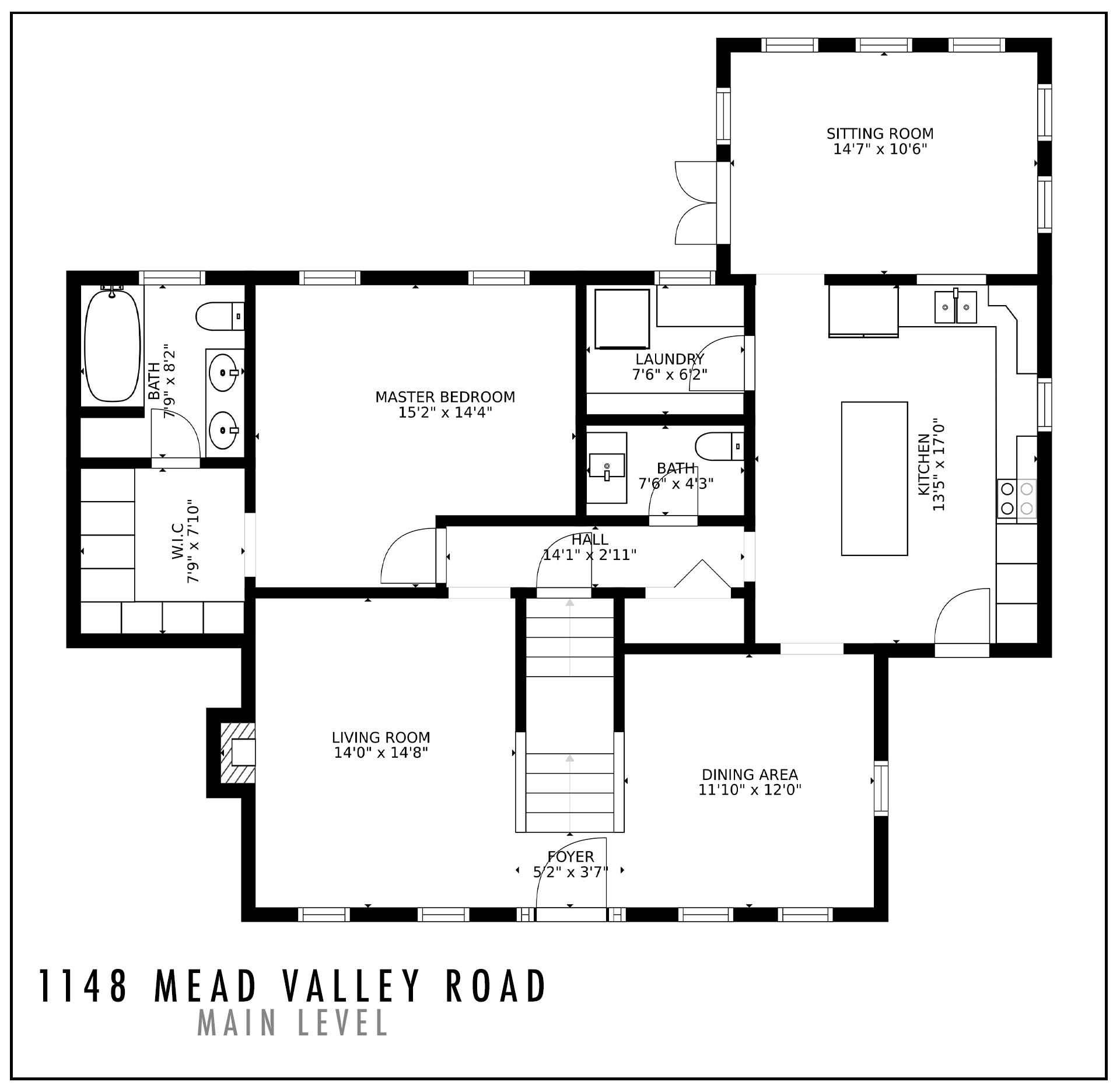 1148 Mead Valley Road Moneta, VA 24121 - Photo 44 of 45 Floorplan-main