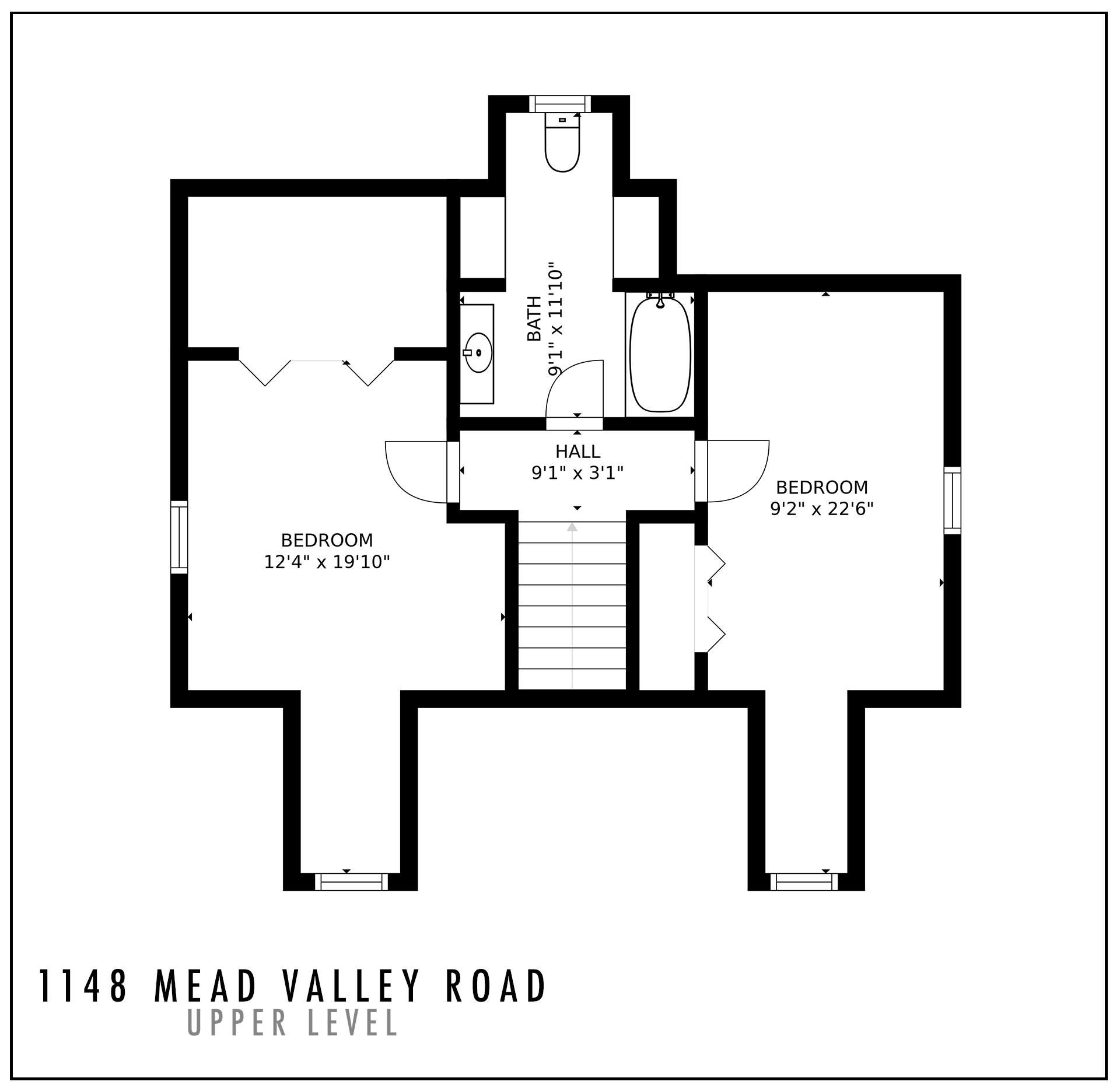 1148 Mead Valley Road Moneta, VA 24121 - Photo 45 of 45 Floorplan-upper
