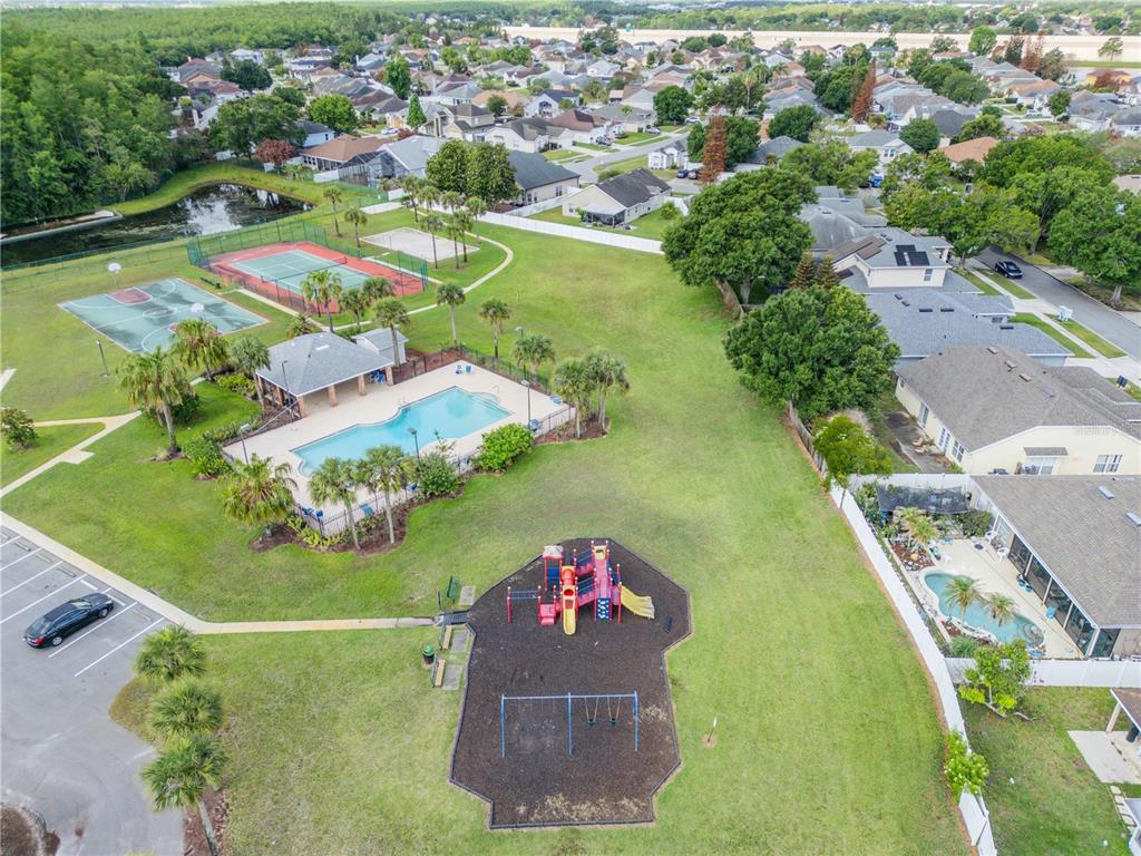 12232 Bronson Way Orlando, FL 32824 - Photo 30 of 32 an aerial view of a residential houses with outdoor space and swimming pool