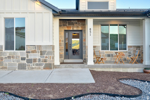 851 Grandview Drive Morgan, UT 84050 - Photo 61 of 68 Exterior showcasing stone and board-and-batten siding