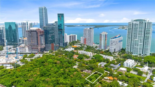 a view of a city with tall buildings