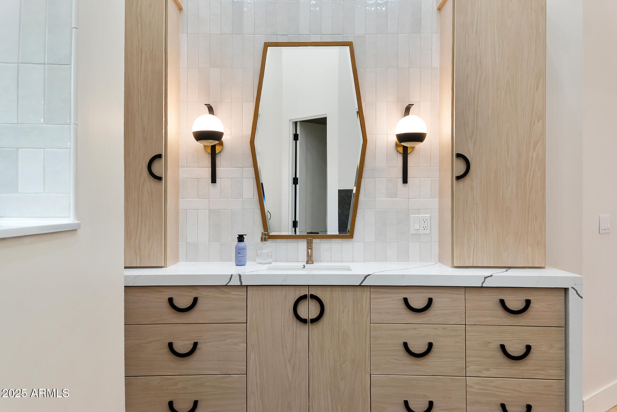 39419 7th Avenue Phoenix, AZ 85086 - Photo 31 of 51 a bathroom with a granite countertop shower a sink and mirror