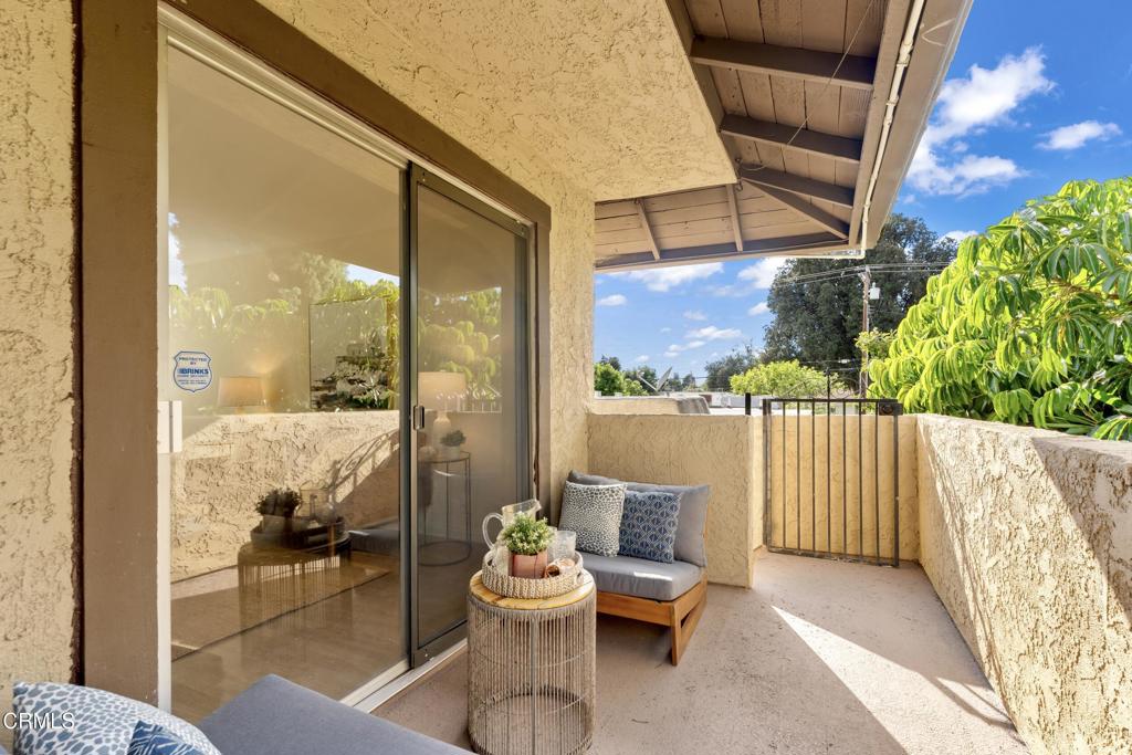 5436 McCulloch Avenue, Unit F Temple City, CA 91780 - Photo 29 of 33 a balcony with furniture and a potted plant