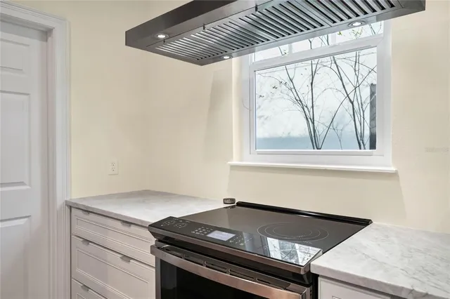 a close up of a stove top oven