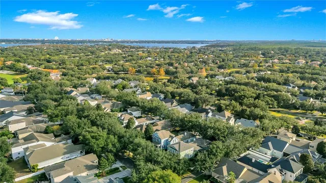 a view of a city with an ocean