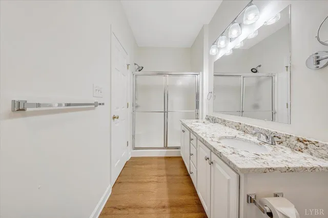 a view of an outdoor space and tennis court