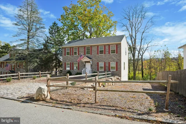 front view of a house with street