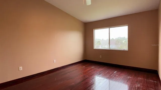 wooden floor in an empty room