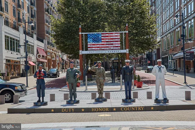 a front view of a building with street