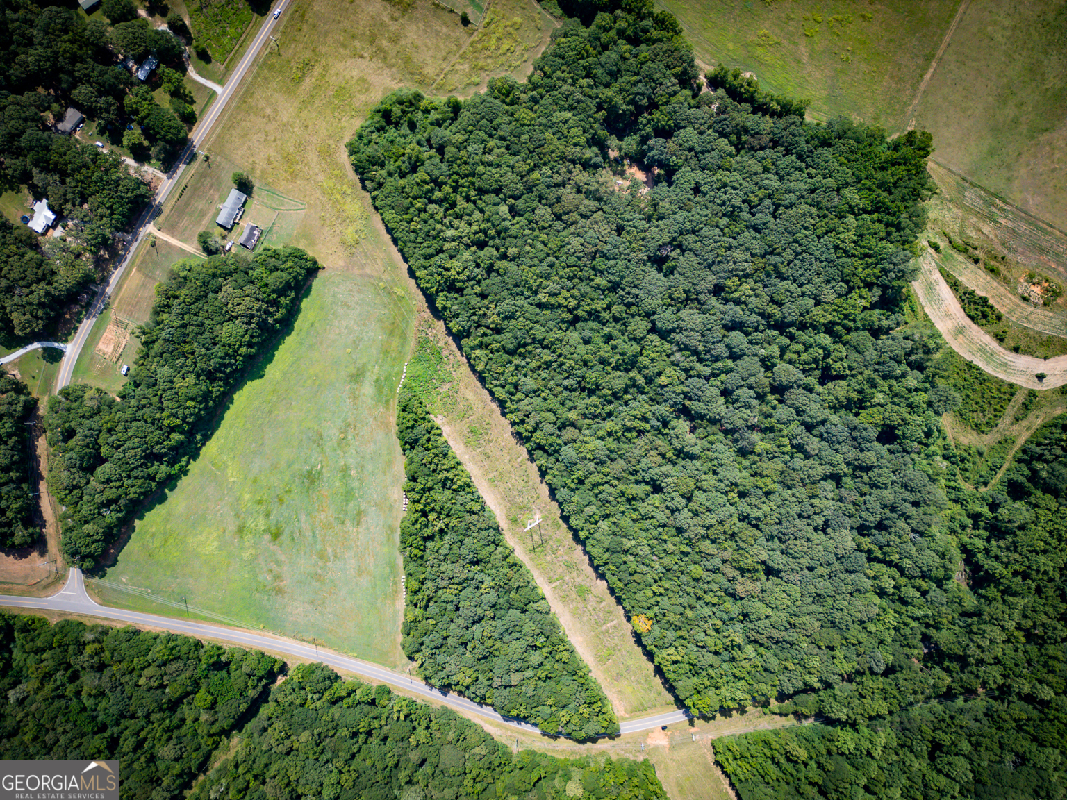 0 New Haven Church Road Danielsville, GA 30633 - Photo 3 of 9 an aerial view of a yard