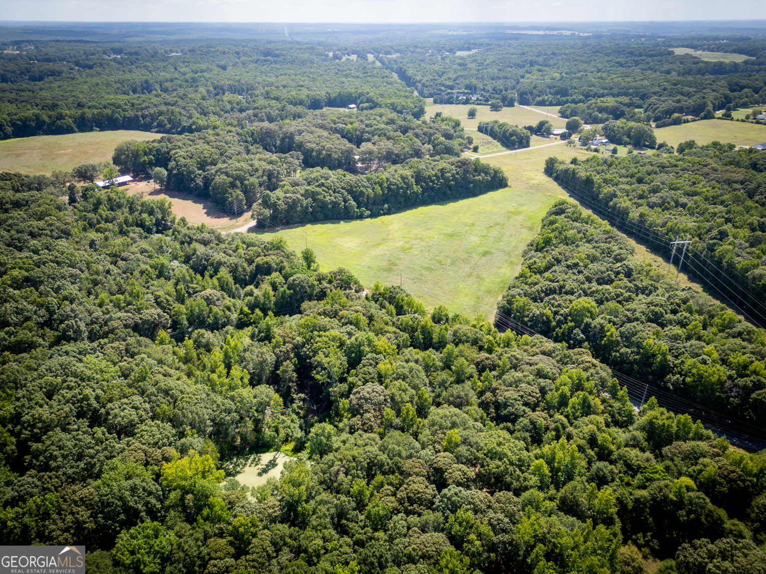 0 New Haven Church Road Danielsville, GA 30633 - Photo 6 of 9 an aerial view of a houses with a yard