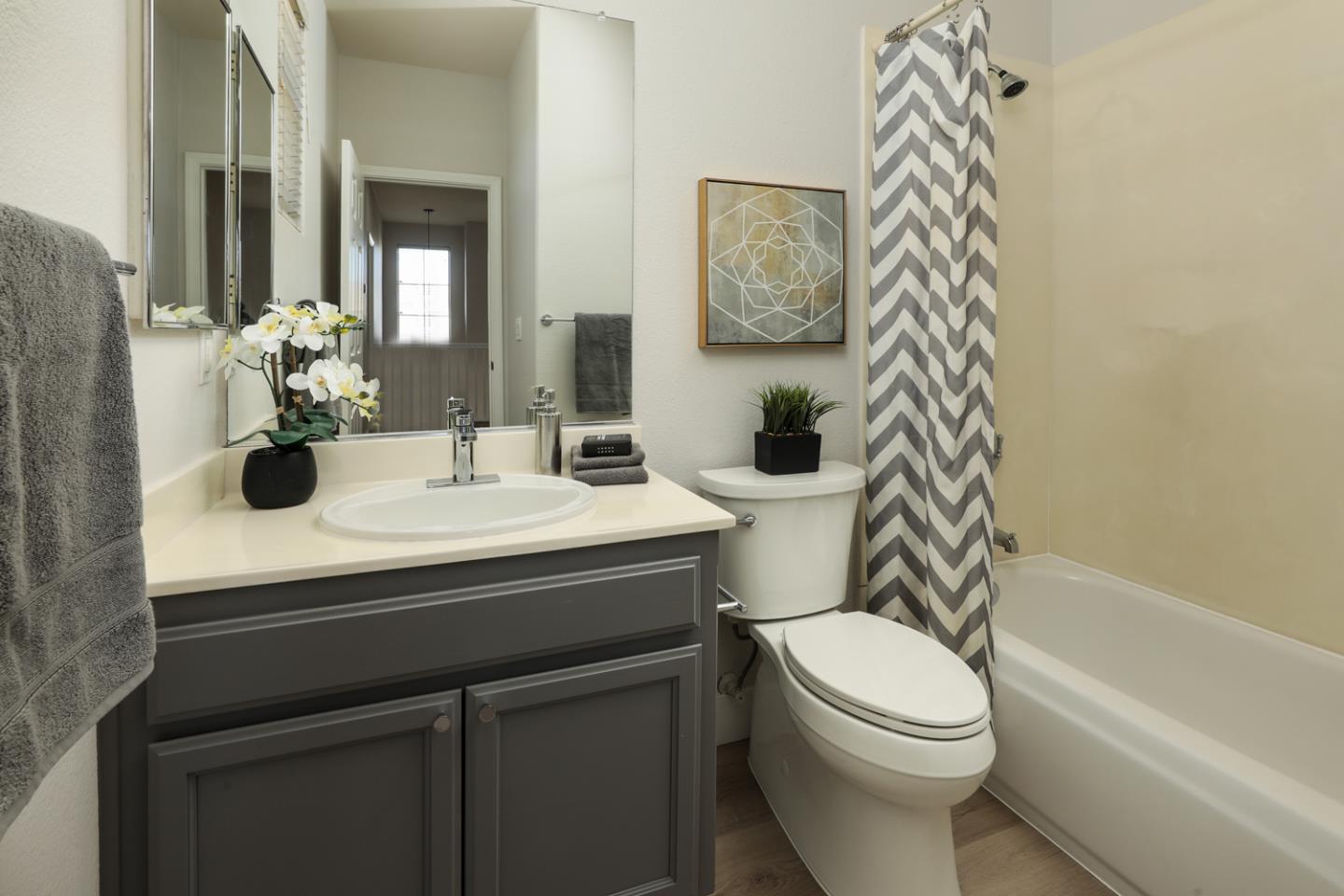 425 Nicholas Drive Mountain View, CA 94043 - Photo 19 of 36 a bathroom with a sink toilet and shower