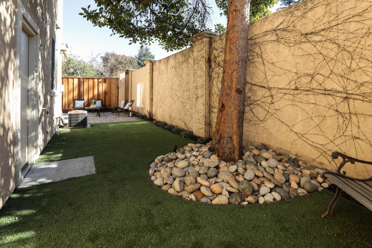 425 Nicholas Drive Mountain View, CA 94043 - Photo 33 of 36 a view of backyard of house with outdoor seating