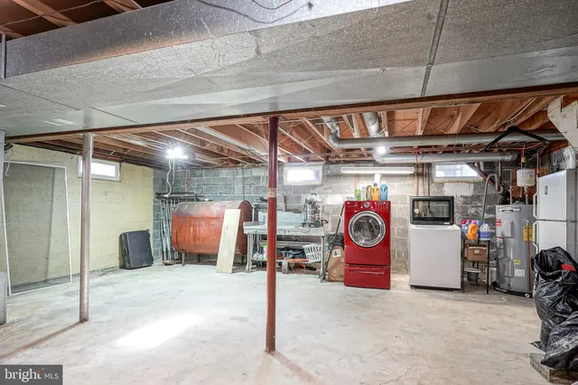 a view of storage and utility room