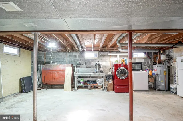 a view of storage and utility room