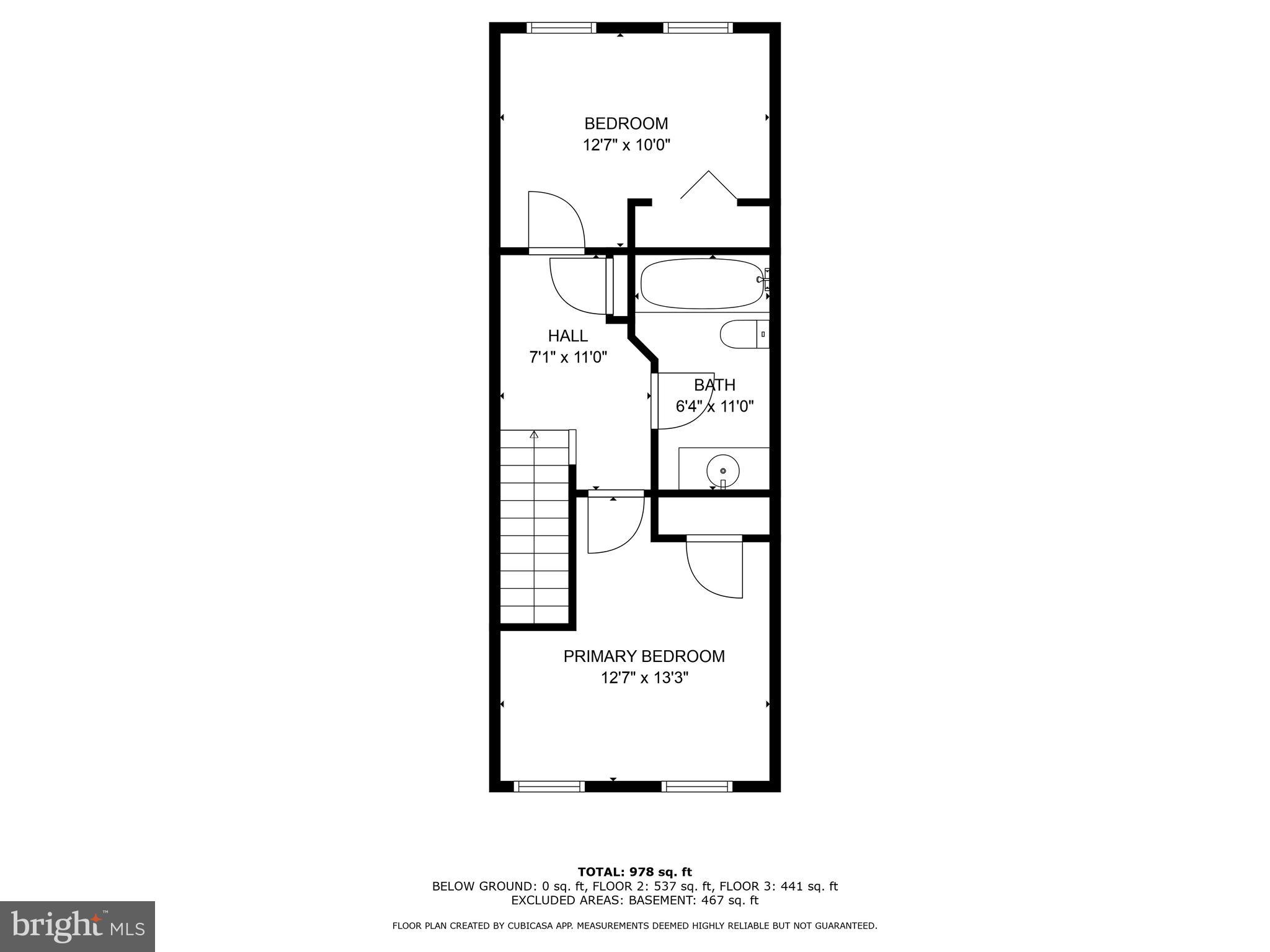 1423 Decatur Street Baltimore, MD 21230 - Photo 36 of 36 3rd Floor Plan