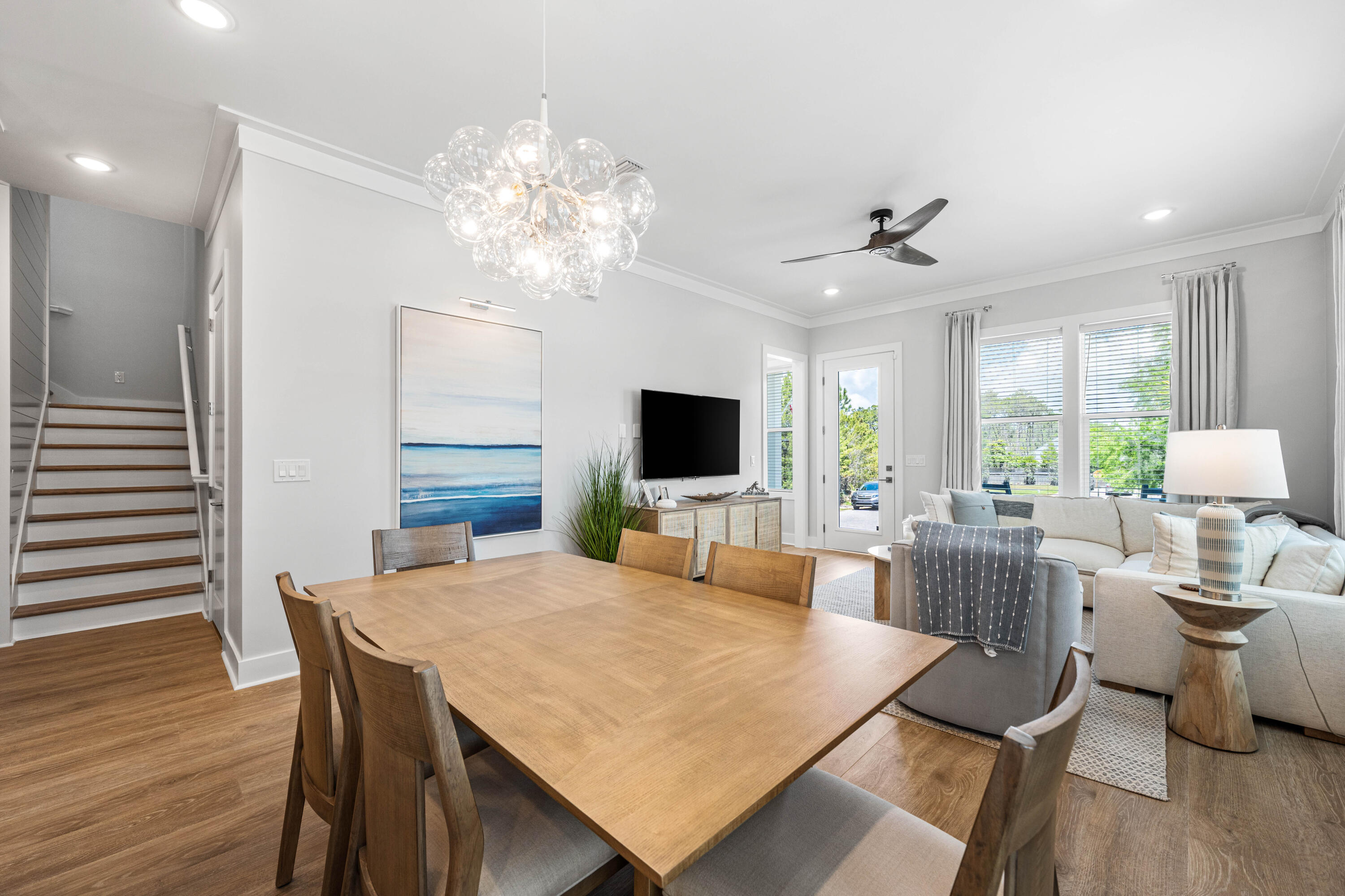 95 West Willow Mist Road Inlet Beach, FL 32461 - Photo 11 of 72 a view of a dining room with furniture window and wooden floor