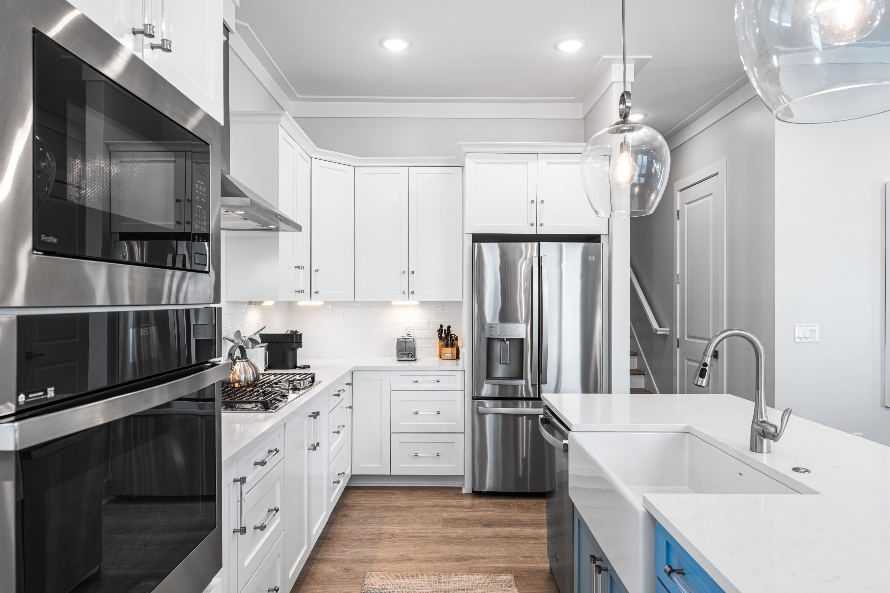 95 West Willow Mist Road Inlet Beach, FL 32461 - Photo 15 of 72 a kitchen with granite countertop a sink stainless steel appliances and cabinets