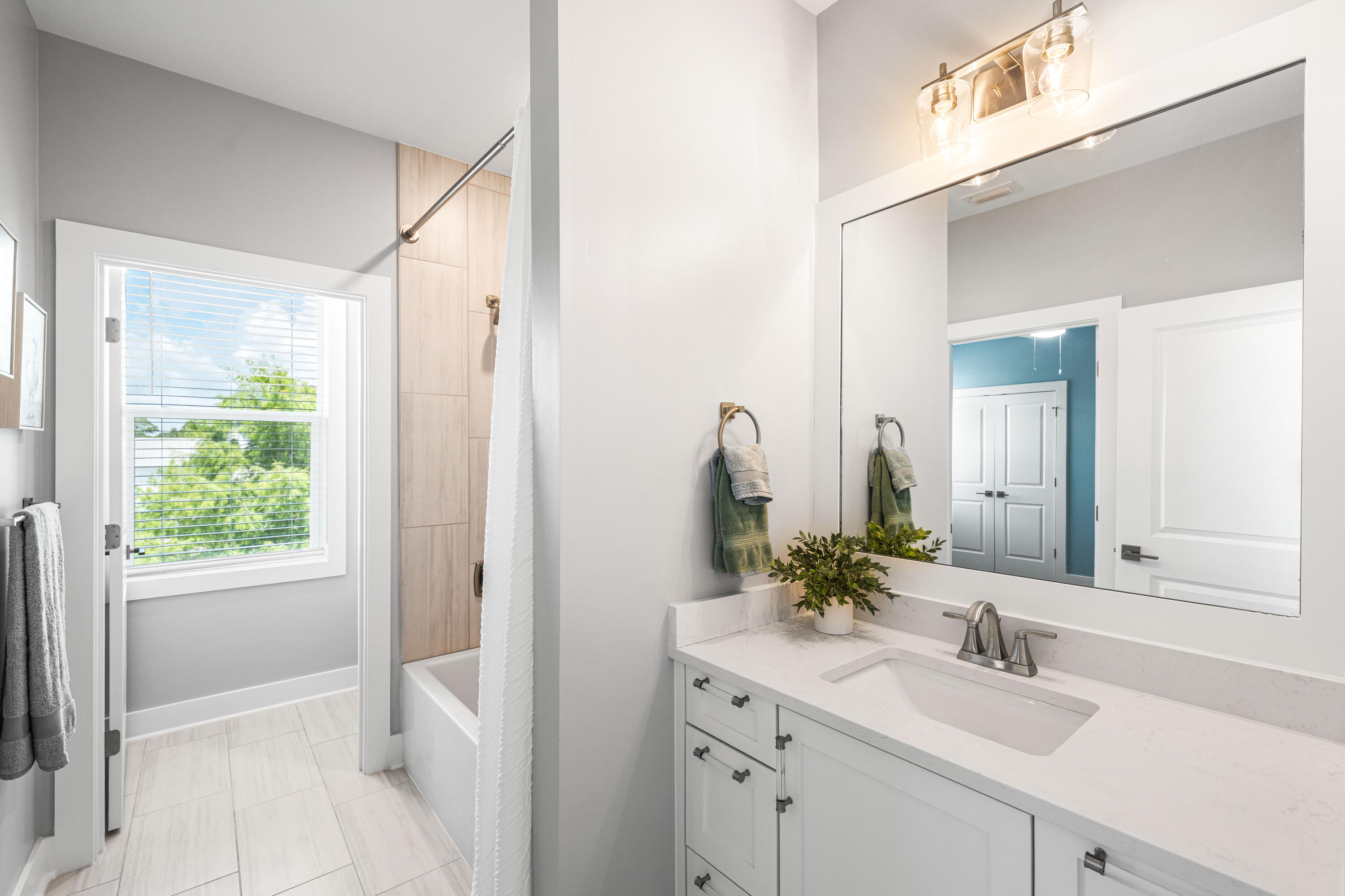 95 West Willow Mist Road Inlet Beach, FL 32461 - Photo 36 of 72 a bathroom with a sink and mirror with toilet