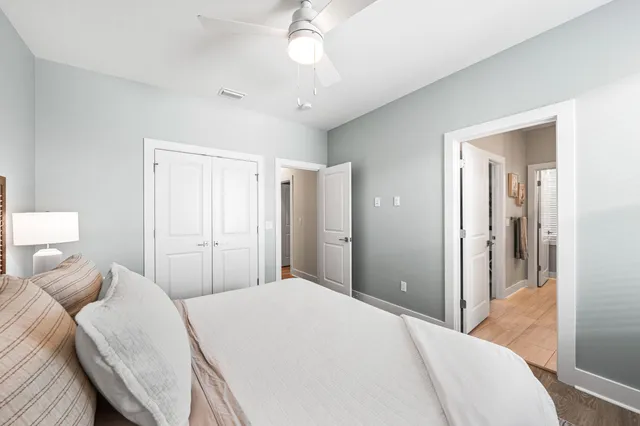 a view of a back yard from a balcony