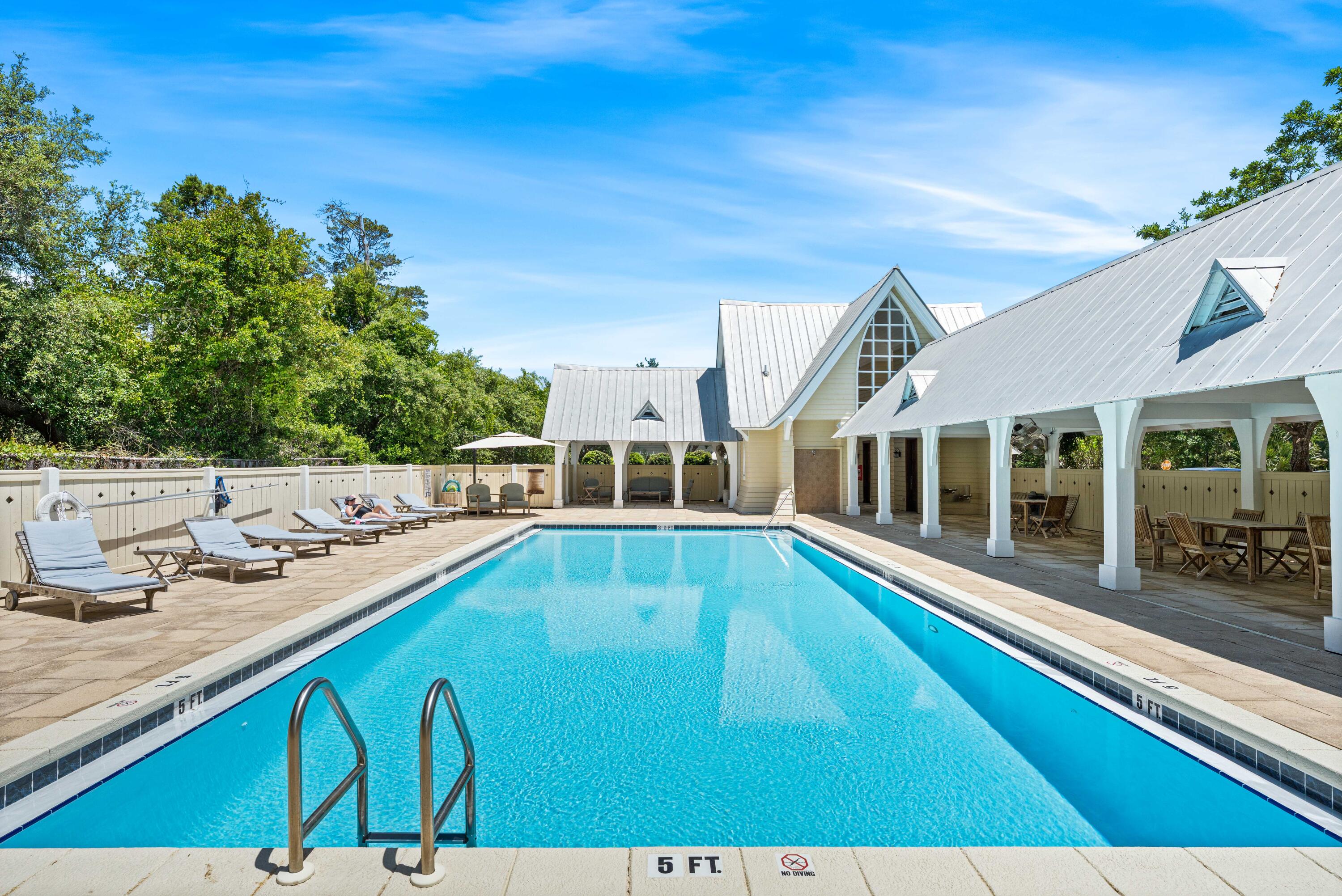 95 West Willow Mist Road Inlet Beach, FL 32461 - Photo 54 of 72 a view of a house with pool and chairs